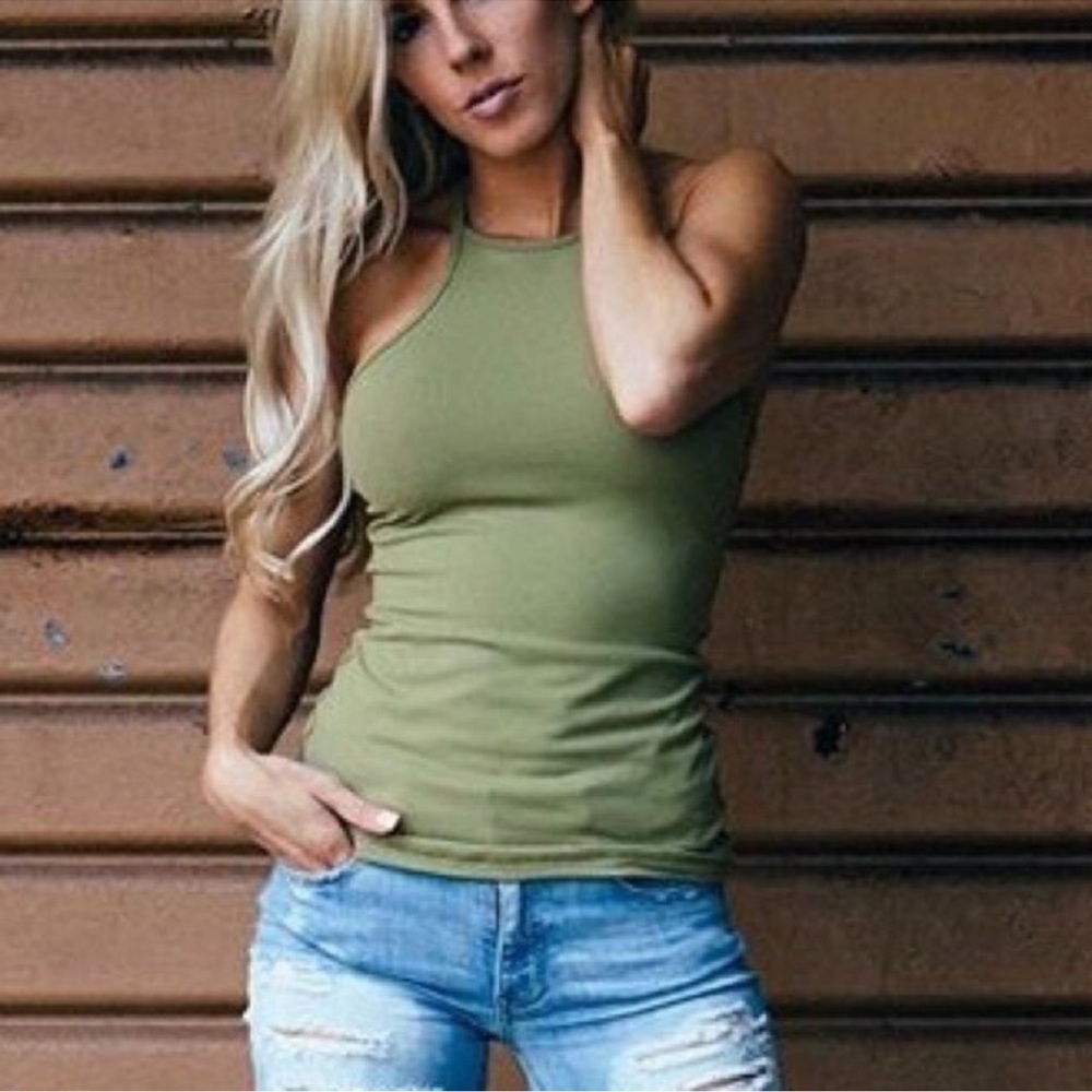 BuffBunny Davina High Neck Workout Tank Top